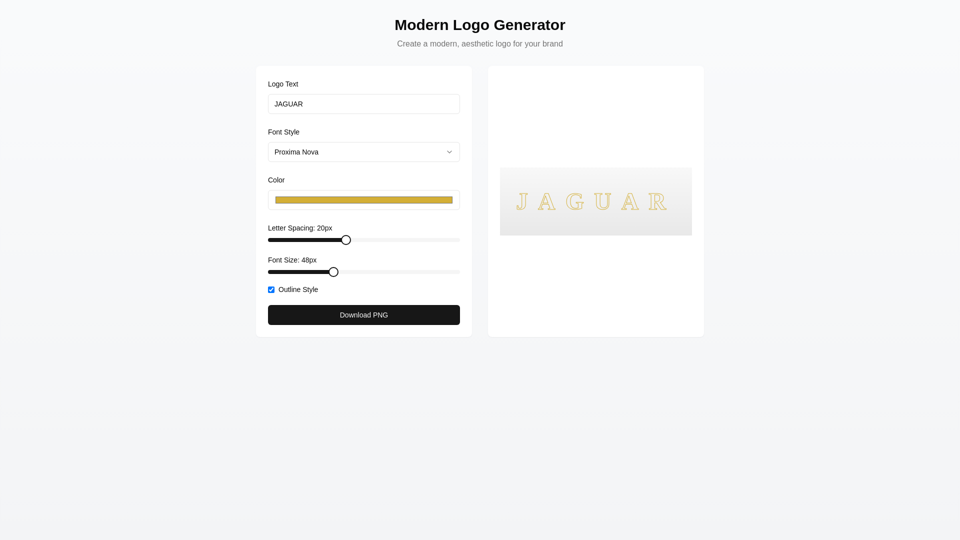 Jaguar Logo Generator