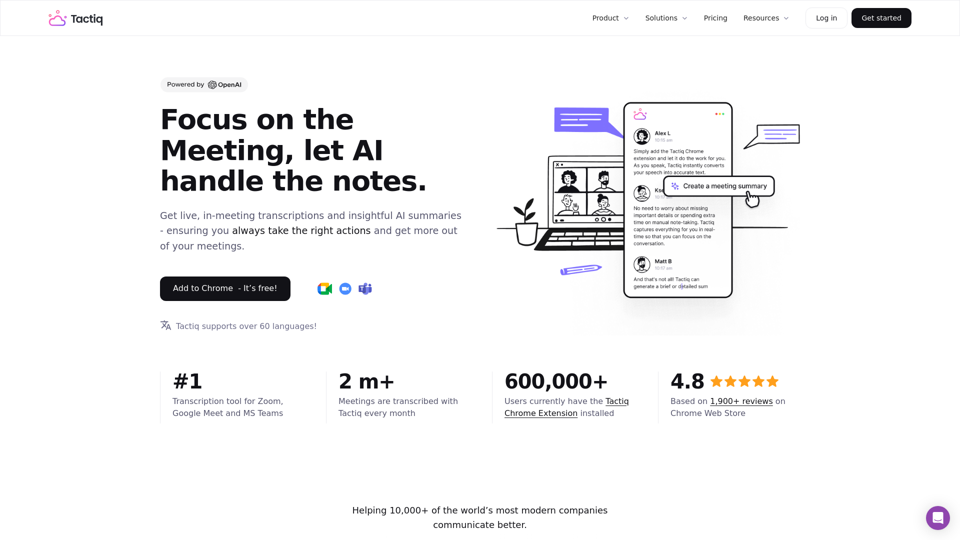 Tactiq AI Workflows